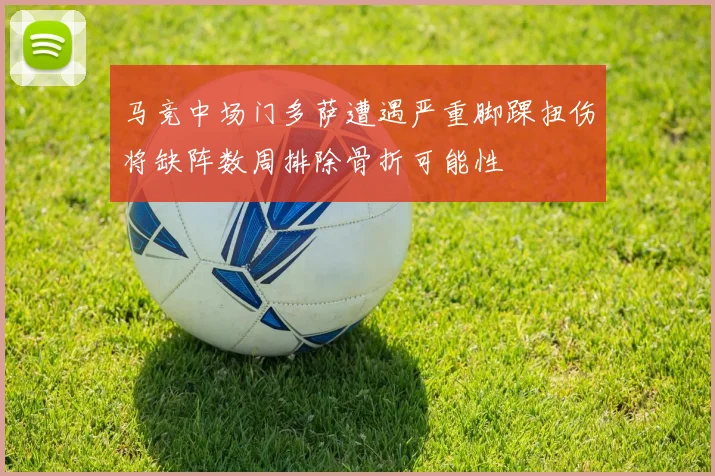 马竞中场门多萨遭遇严重脚踝扭伤将缺阵数周排除骨折可能性